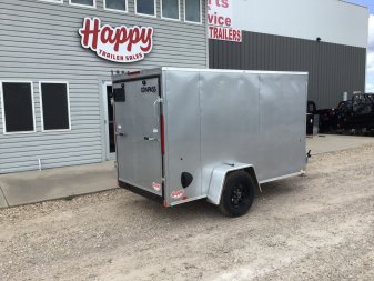 New 2025 Compass 5'x10' Enclosed Cargo Trailer - Indigo DLX