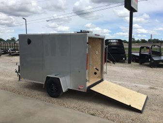 New 2025 Compass 5'x10' Enclosed Cargo Trailer - Indigo DLX