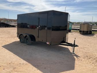 New 2025 Compass 7'x14' Enclosed Cargo Trailer - Indigo DLX