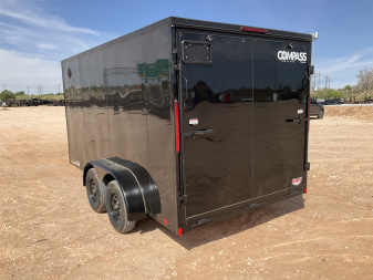 New 2025 Compass 7'x14' Enclosed Cargo Trailer - Indigo DLX