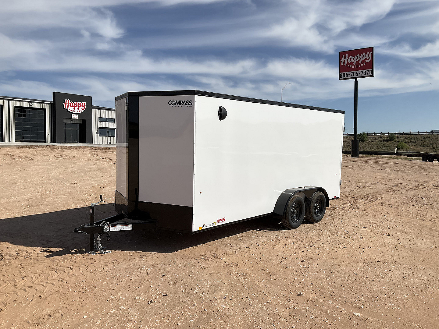 New 2025 Compass 7'x16' Enclosed Cargo Trailer - Indigo DLX