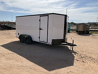 New 2025 Compass 7'x16' Enclosed Cargo Trailer - Indigo DLX