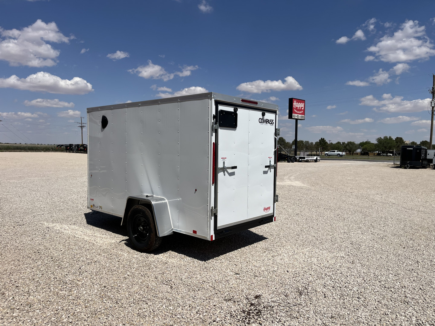 New 2025 Compass 5'x10' Enclosed Cargo Trailer - Indigo DLX