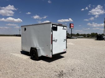 New 2025 Compass 5'x10' Enclosed Cargo Trailer - Indigo DLX