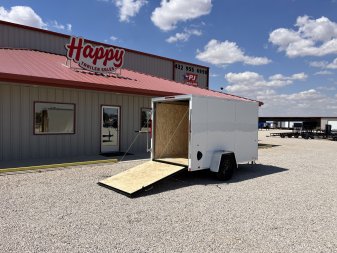 New 2025 Compass 5'x10' Enclosed Cargo Trailer - Indigo DLX
