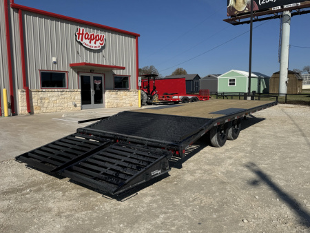 New 2026 PJ 102"x24' BP 8" I-Beam Deckover Trailer - F8