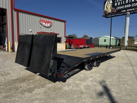 New 2026 PJ 102"x24' BP 8" I-Beam Deckover Trailer - F8