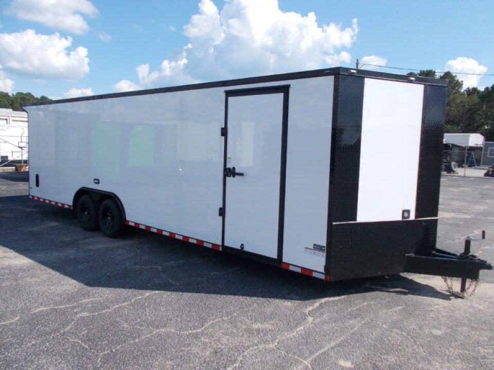 New 2026 ANVIL VANGUARD SERIES 8.5 X 32' RACE HAULER, TANDEM 7000lb AXLES, FLAT FRONT, (((COMING SOON)))