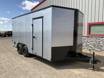 2025 Compass 8.5x16' Enclosed Cargo Trailer - Indigo DLX