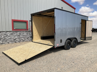 New 2025 Compass 8.5x16' Enclosed Cargo Trailer - Indigo DLX