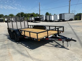 2025 Delco 83"x14' Tandem Axle Utility Trailer - U6