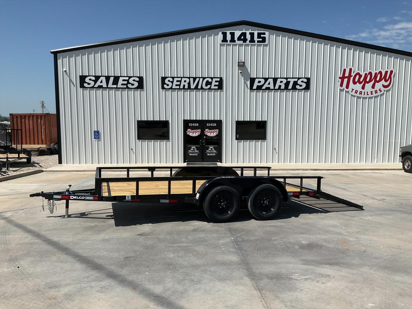 New 2025 Delco 83"x14' Tandem Axle Utility Trailer - U6