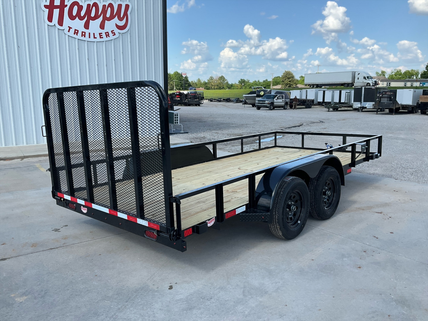 New 2025 Delco 83"x16' Tandem Axle Utility Trailer - U6