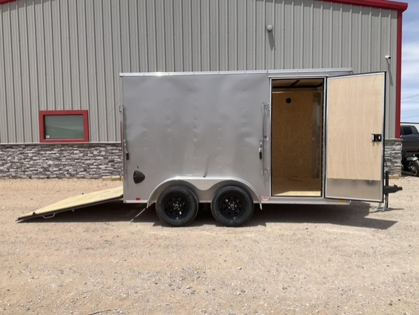 New 2025 Compass 7'x12' Enclosed Cargo Trailer - Indigo DLX