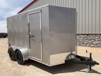 2025 Compass 7'x12' Enclosed Cargo Trailer - Indigo DLX