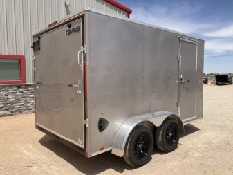 New 2025 Compass 7'x12' Enclosed Cargo Trailer - Indigo DLX