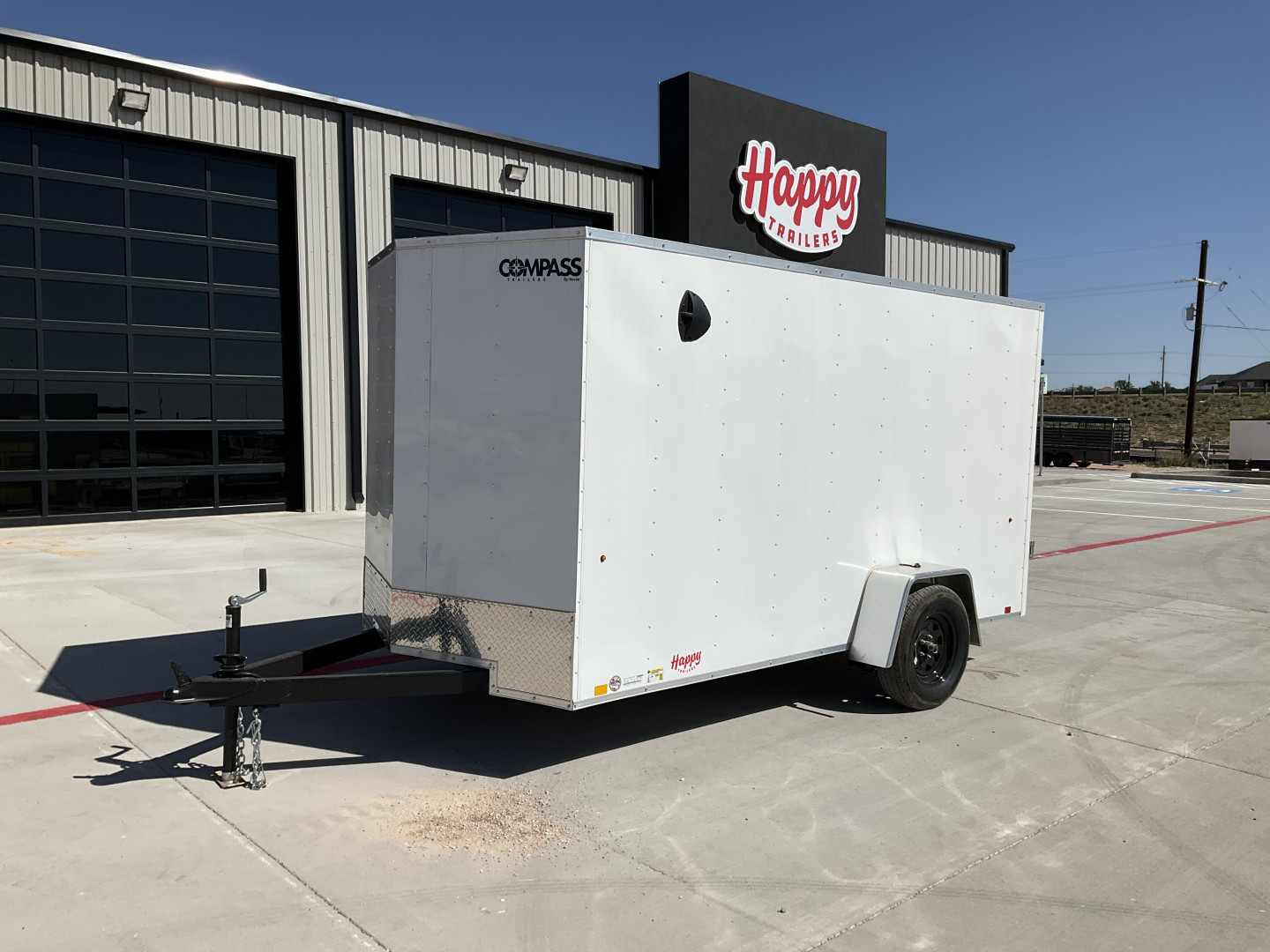 New 2025 Compass 6'x12' Enclosed Cargo Trailer - Indigo DLX