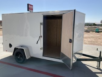 New 2025 Compass 6'x12' Enclosed Cargo Trailer - Indigo DLX