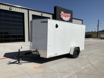 2025 Compass 6'x12' Enclosed Cargo Trailer - Indigo DLX