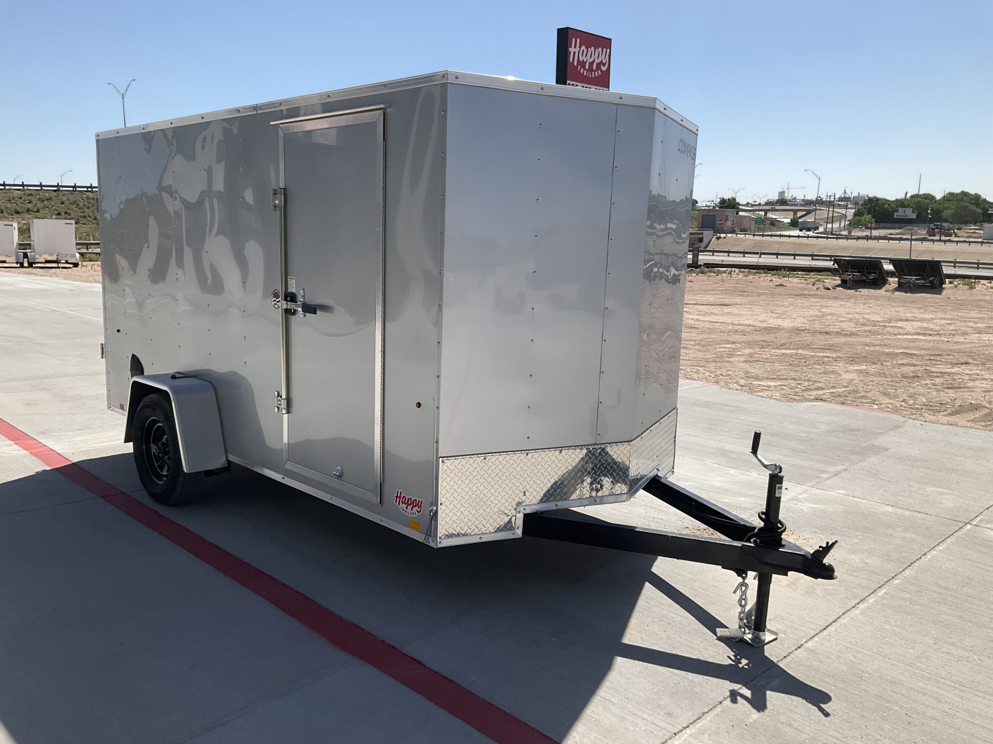 New 2025 Compass 6'x12' Enclosed Cargo Trailer - Indigo DLX