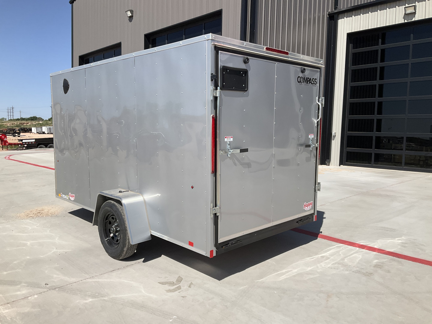 New 2025 Compass 6'x12' Enclosed Cargo Trailer - Indigo DLX