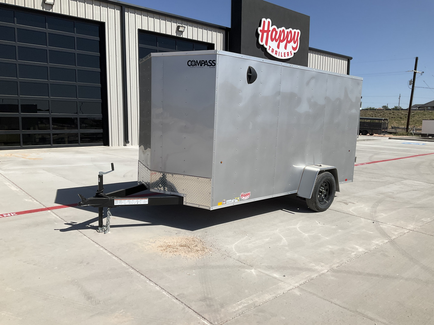 New 2025 Compass 6'x12' Enclosed Cargo Trailer - Indigo DLX
