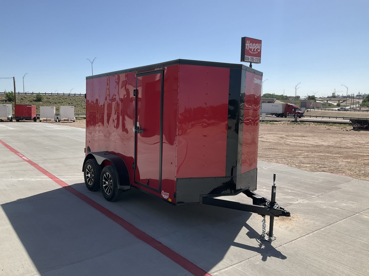 New 2025 Compass 6'x12' Enclosed Cargo Trailer - Indigo DLX