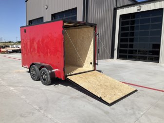 New 2025 Compass 6'x12' Enclosed Cargo Trailer - Indigo DLX
