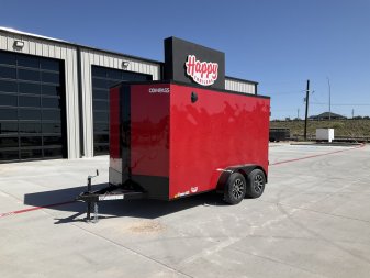 2025 Compass 6'x12' Enclosed Cargo Trailer - Indigo DLX