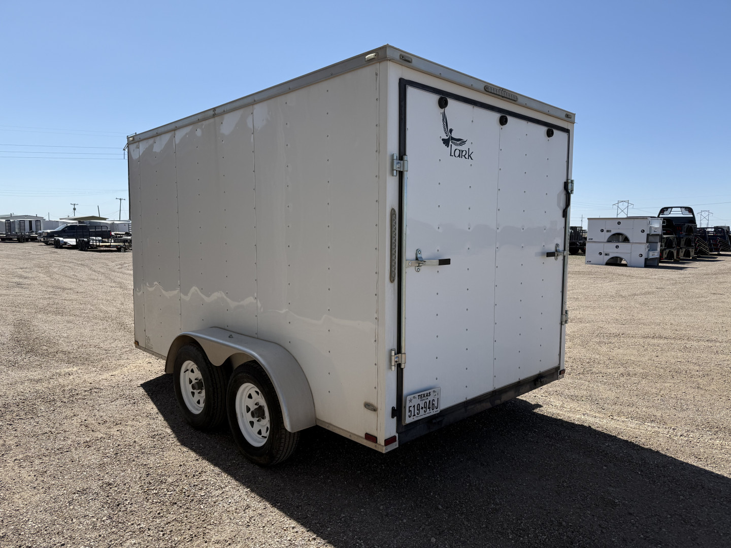 Used *USED* 2017 Lark 7'x12' Enclosed Cargo Trailer
