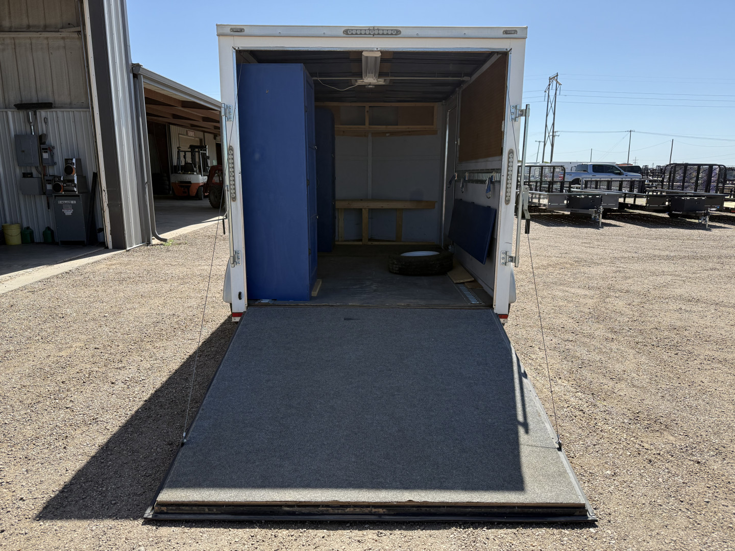 Used *USED* 2017 Lark 7'x12' Enclosed Cargo Trailer