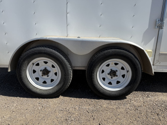 Used *USED* 2017 Lark 7'x12' Enclosed Cargo Trailer