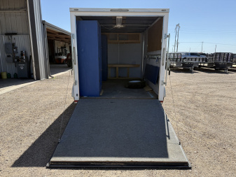 Used *USED* 2017 Lark 7'x12' Enclosed Cargo Trailer