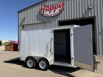 Used *USED* 2017 Lark 7'x12' Enclosed Cargo Trailer