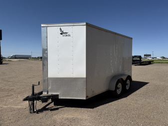 Used *USED* 2017 Lark 7'x12' Enclosed Cargo Trailer