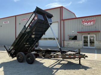 2026 PJ 83"x14' BP Tandem Axle Low Pro Telescopic Dump w/ 24" Sides - DT