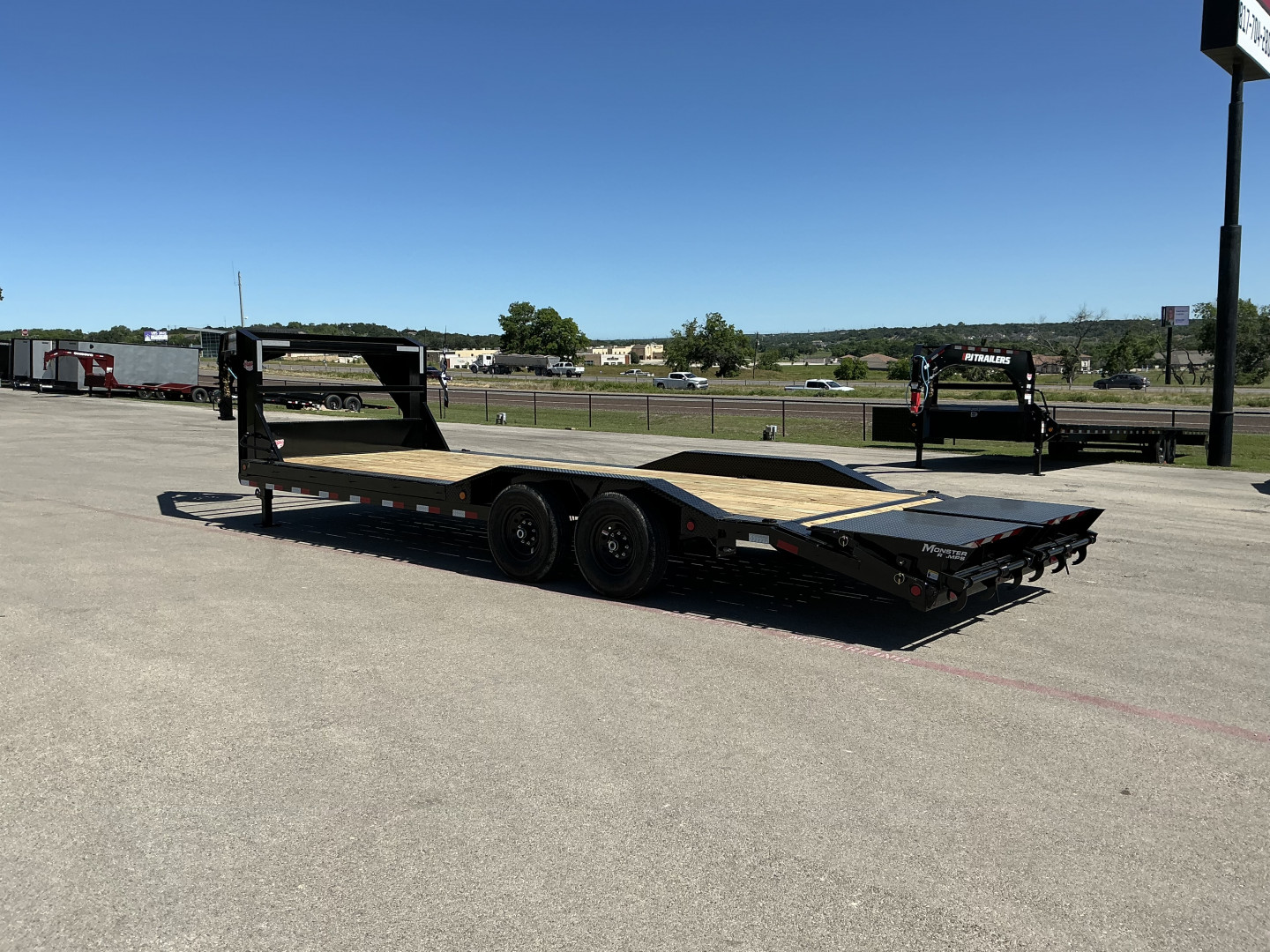New 2026 PJ 102"x24' GN 6" Channel Super-Wide Equipment Trailer - B6