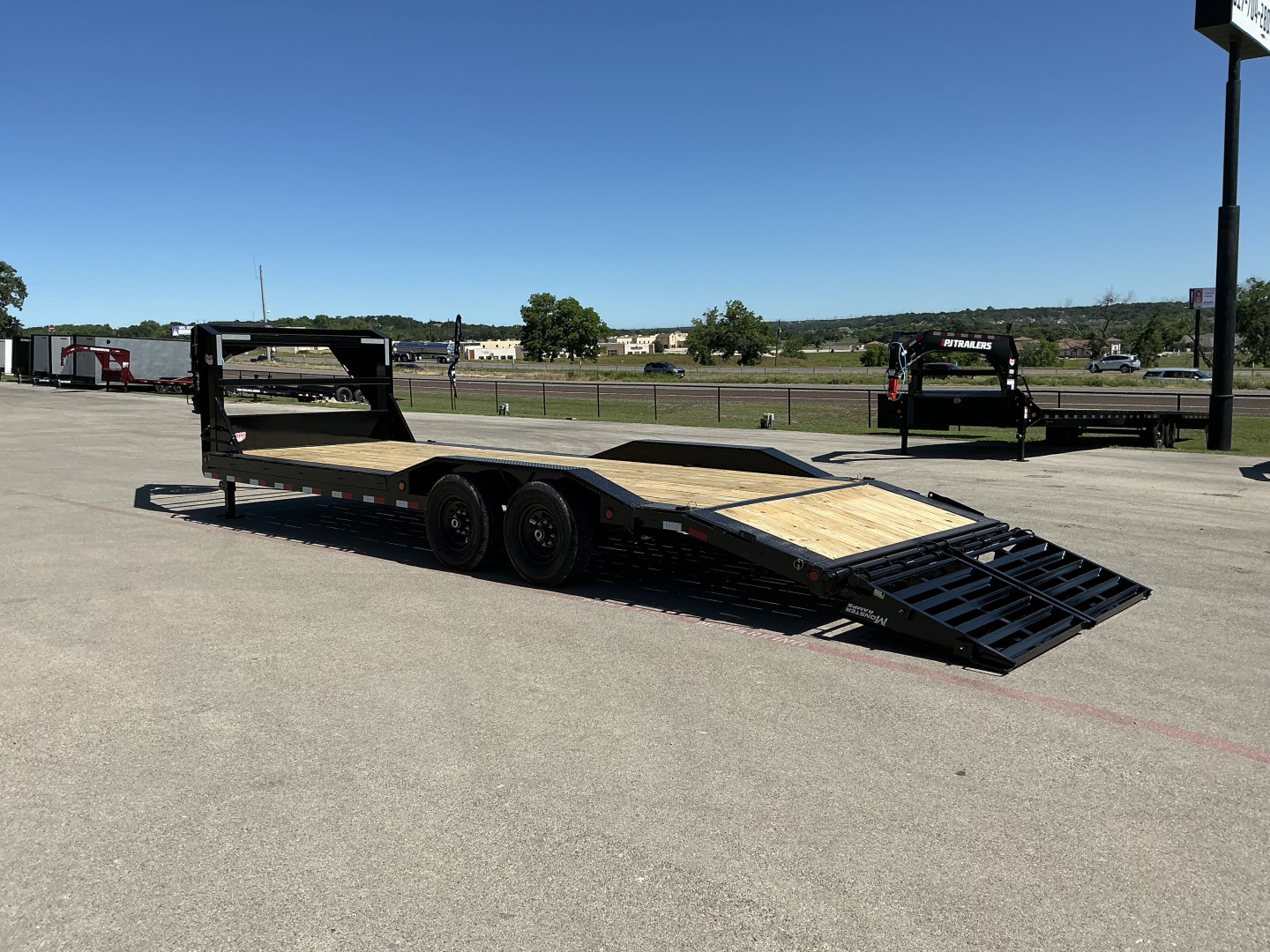 New 2026 PJ 102"x24' GN 6" Channel Super-Wide Equipment Trailer - B6
