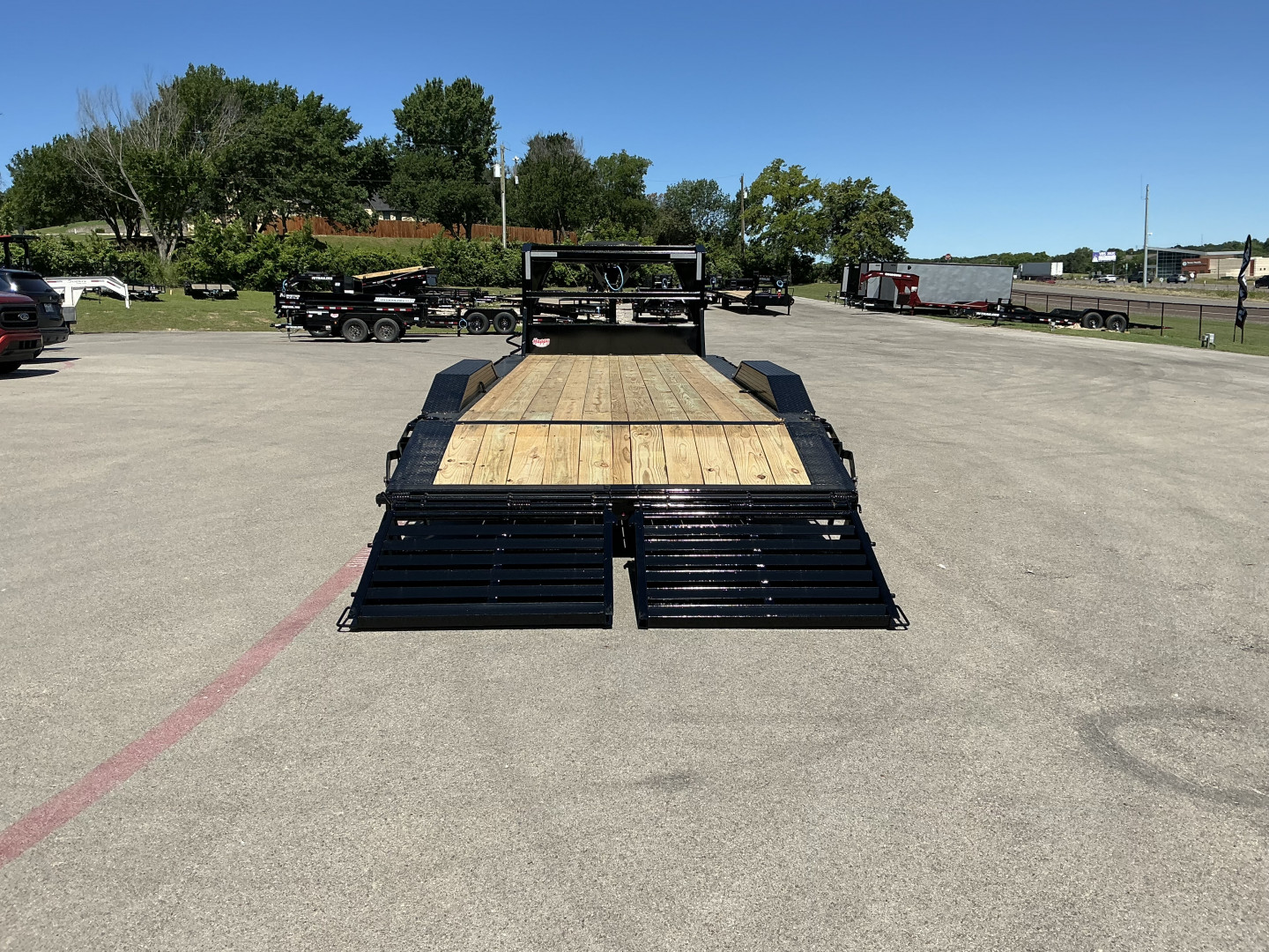 New 2026 PJ 102"x24' GN 6" Channel Super-Wide Equipment Trailer - B6