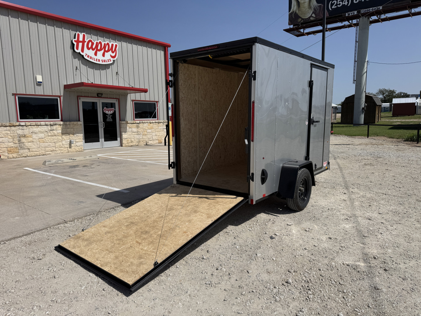 New 2025 Compass 5'x10' Enclosed Cargo Trailer - Indigo DLX