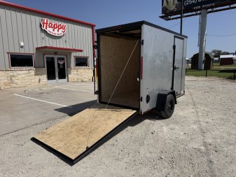 New 2025 Compass 5'x10' Enclosed Cargo Trailer - Indigo DLX