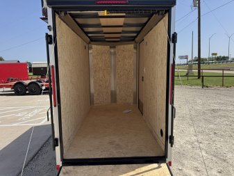 New 2025 Compass 5'x10' Enclosed Cargo Trailer - Indigo DLX