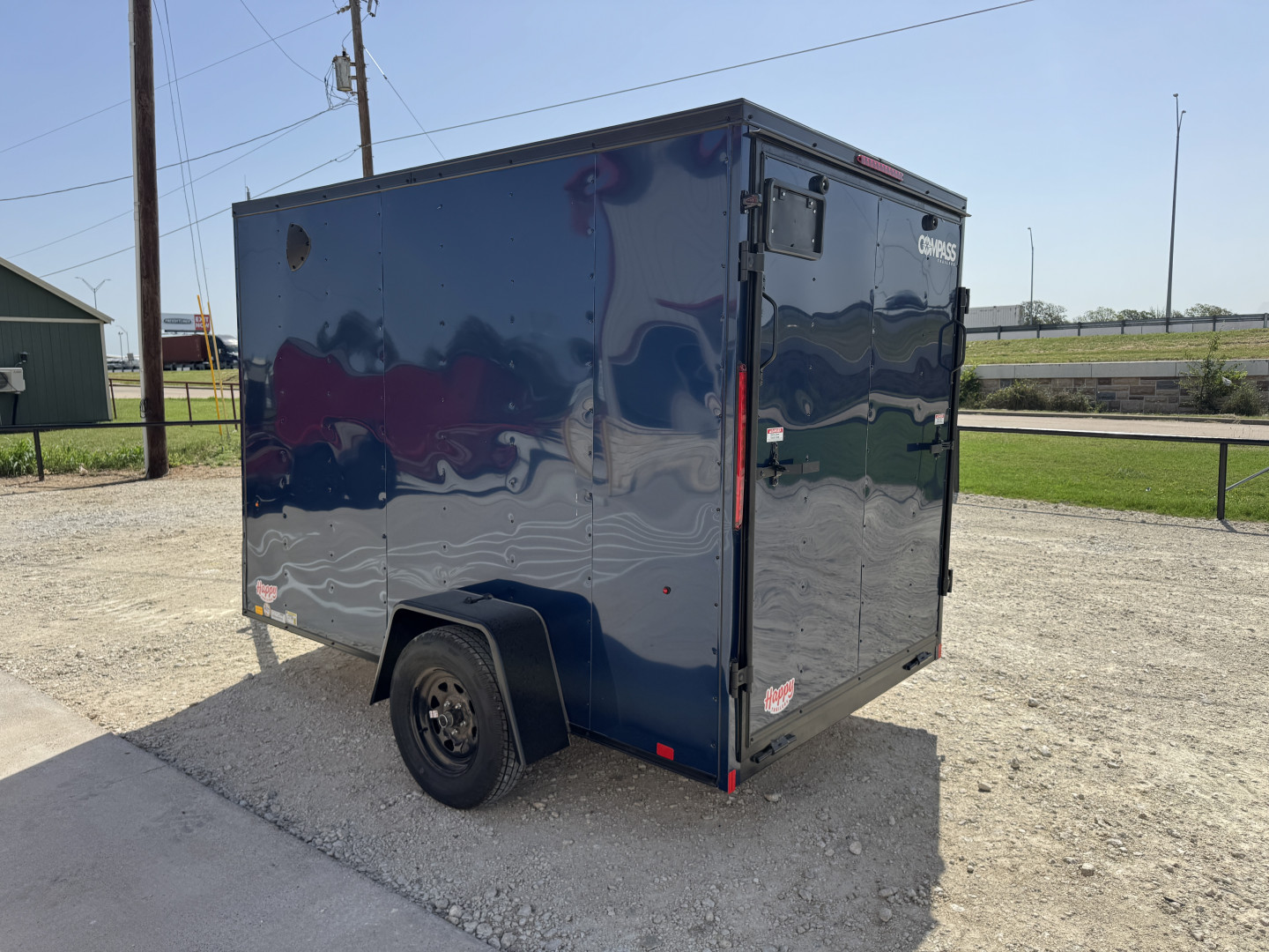 New 2025 Compass 6'x10' Enclosed Cargo Trailer - Indigo DLX