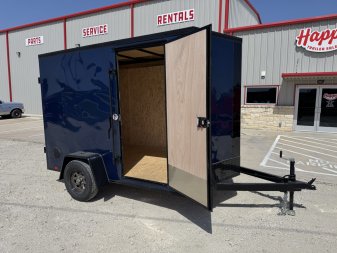 New 2025 Compass 6'x10' Enclosed Cargo Trailer - Indigo DLX