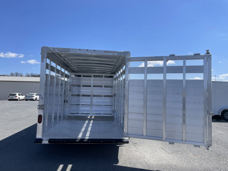 New 2026 Featherlite Trailers 8117-6'7"x20'x6'6" Stock Trailer