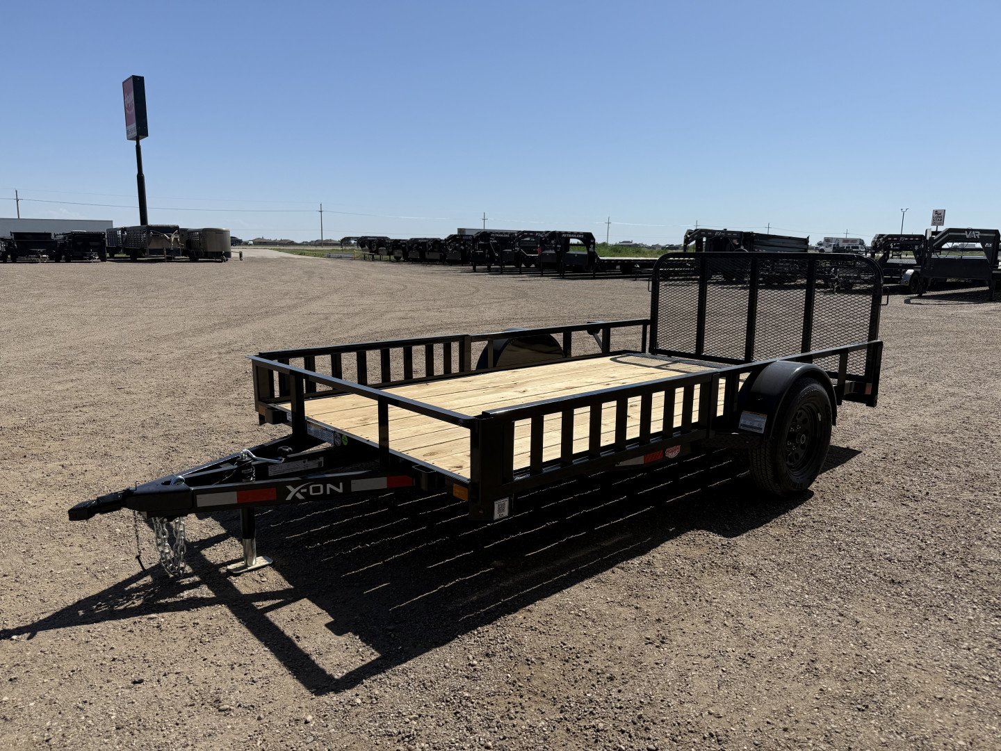 New 2025 X-On 77"x12' Single Axle Utility Trailer - U2