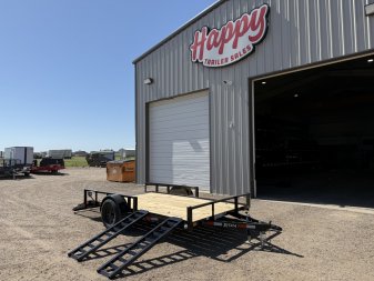 New 2025 X-On 77"x12' Single Axle Utility Trailer - U2