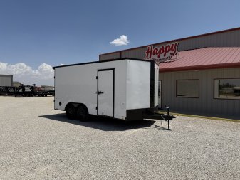 2025 Compass 8.5x16' Enclosed Cargo Trailer - Indigo DLX