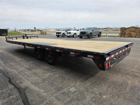 New 2026 PJ 102"x24' BP 8" I-Beam Deckover Trailer - F8
