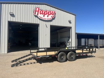 New 2025 PJ 83"x20' BP Angle Pipetop Trailer - P8